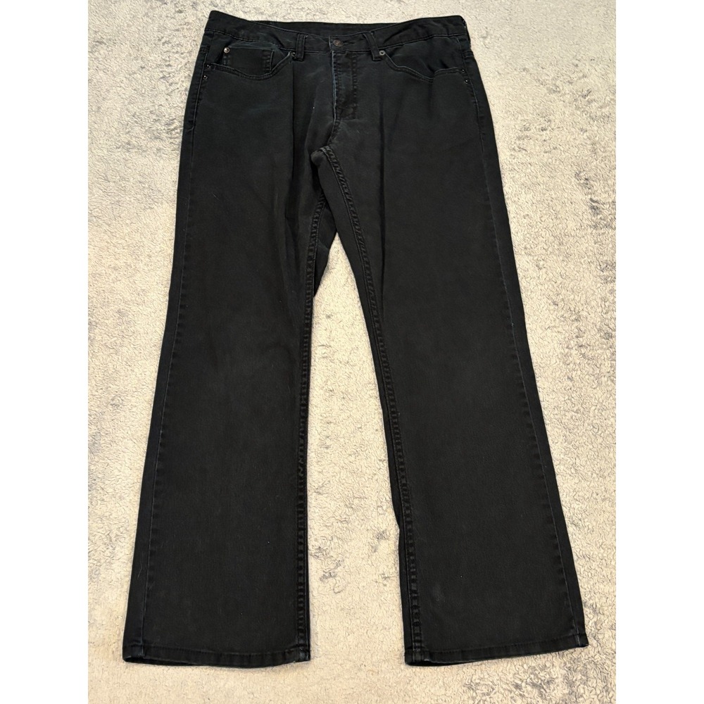 Buffalo David Bitton Jeans Mens 32x30 (32x29) Faded Black Pants Stretch Straight